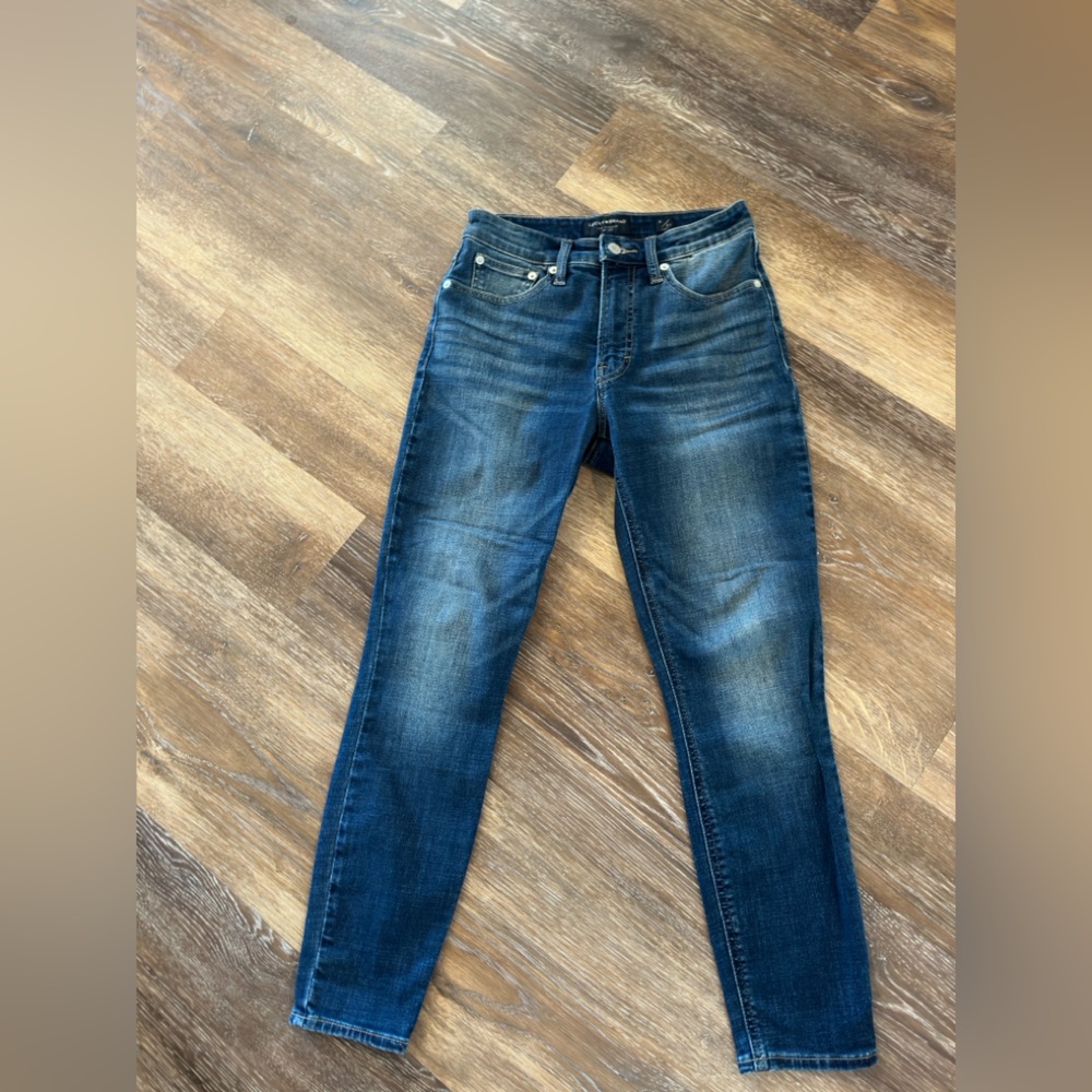 Lucky. Brand High Rise Skinny Bridgette Blue Denim Jeans Ankle length size 4/27